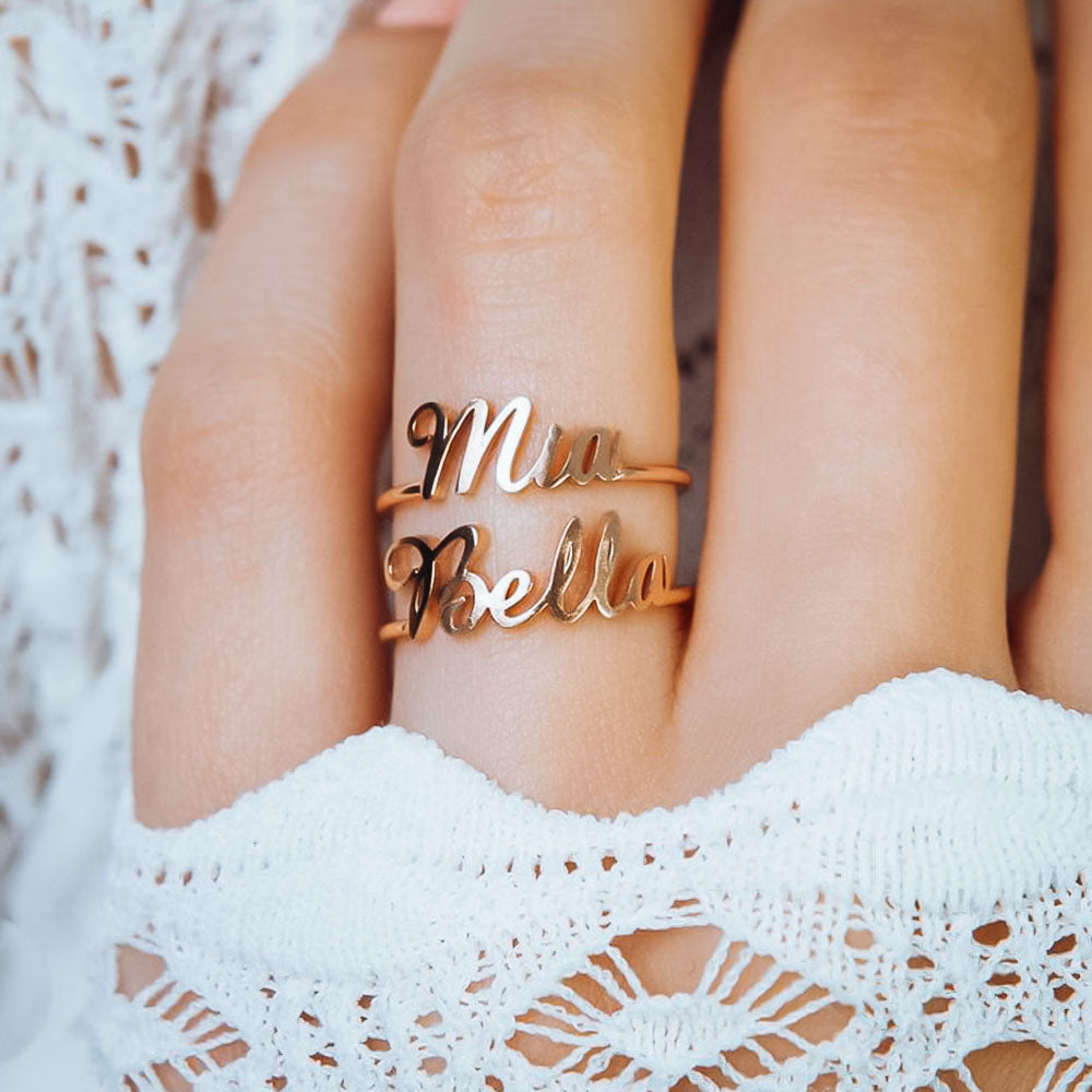 PERSONALIZED NAME RING