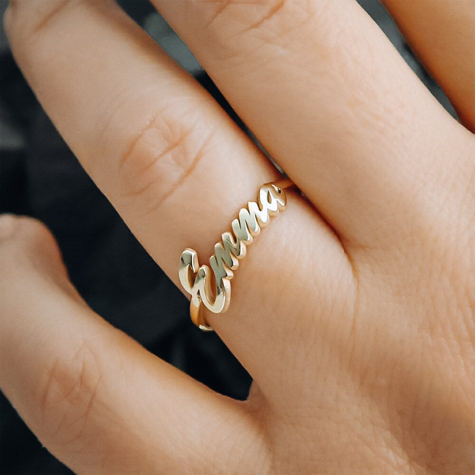 PERSONALIZED NAME RING