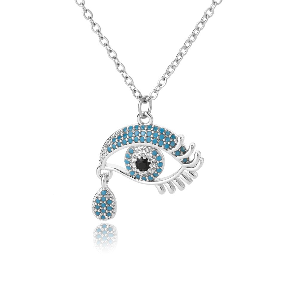 VINTAGE EVIL EYE NECKLACE FOR WOMEN CLAVICLE STATEMENT PENDANT NECKLACE HALLOWEEN ACCESSORY COLLARES DE MODA BIJOUX FEMME
