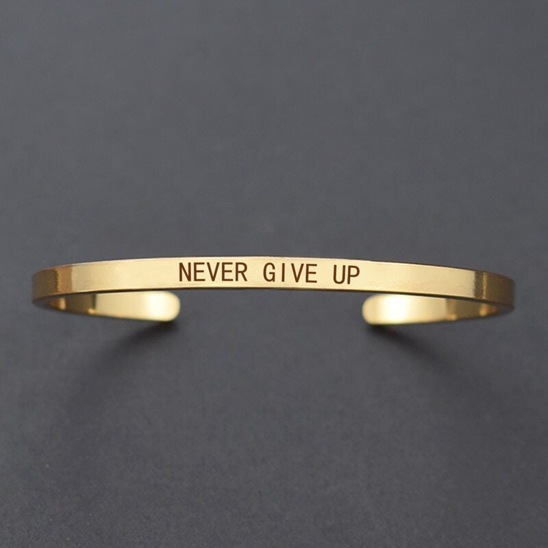 PERSONALIZED CUFF BANGLE BRACELET