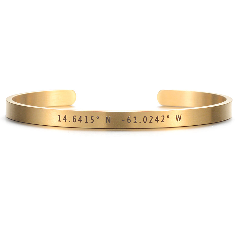PERSONALIZED CUFF BANGLE BRACELET
