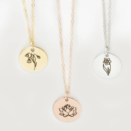 BIRTH FLOWER NECKLACE