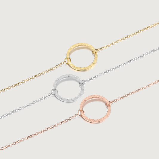 MINIMALIST CIRCLE RING NECKLACE