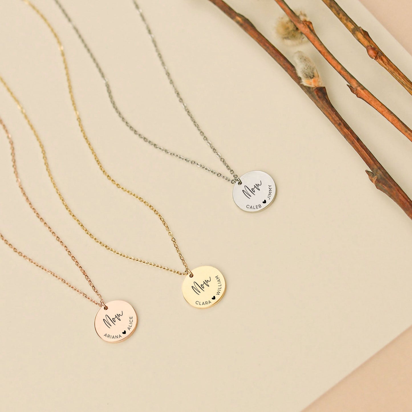 MOM NECKLACE WITH CHILDREN NAMES