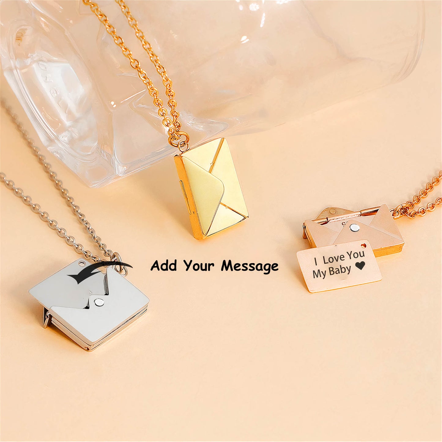SPECIAL ENVELOPE MESSAGE NECKLACE