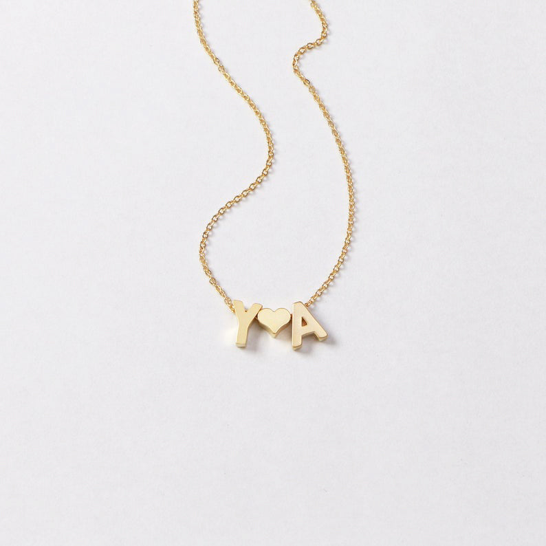 CUSTOM INITIALS STACKABLE NECKLACE
