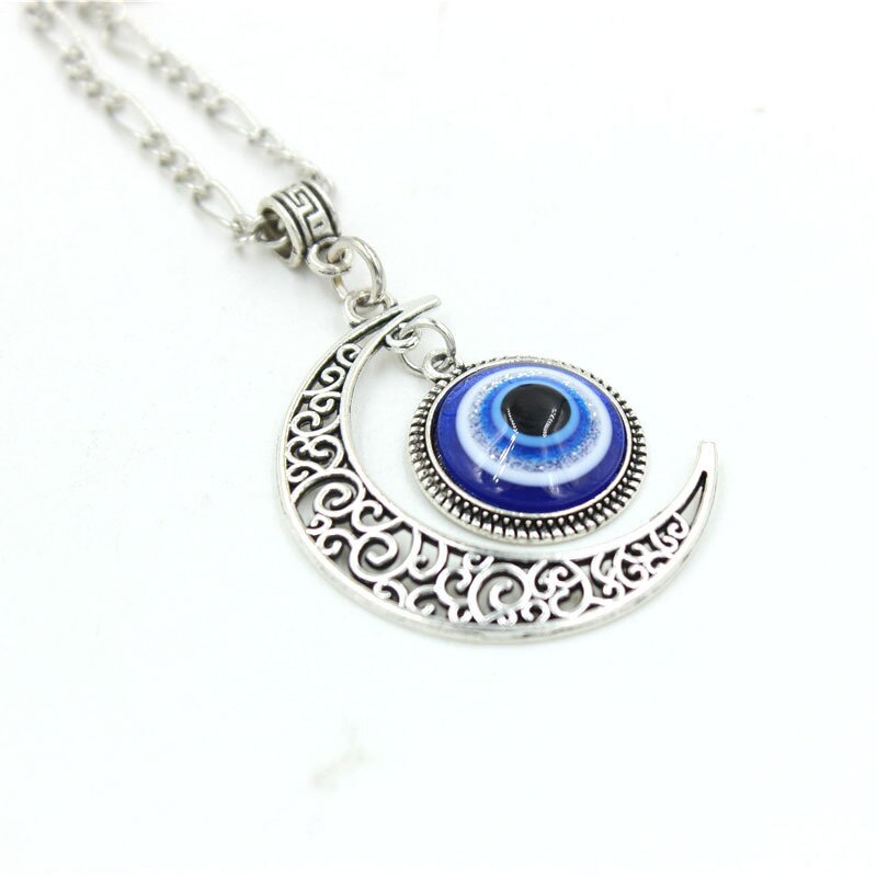 Crescent moon deals charm necklace