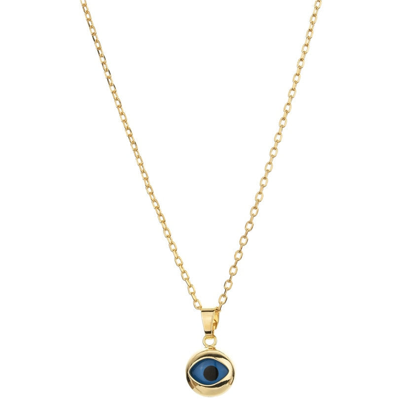 Store 10K Gold Evil Eye Enamel Charm Pendant