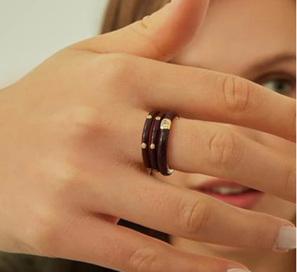 COLORFUL ENAMEL RINGS