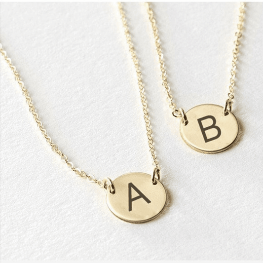 CLASSIC SCRIPT INITIAL LETTER NECKLACE