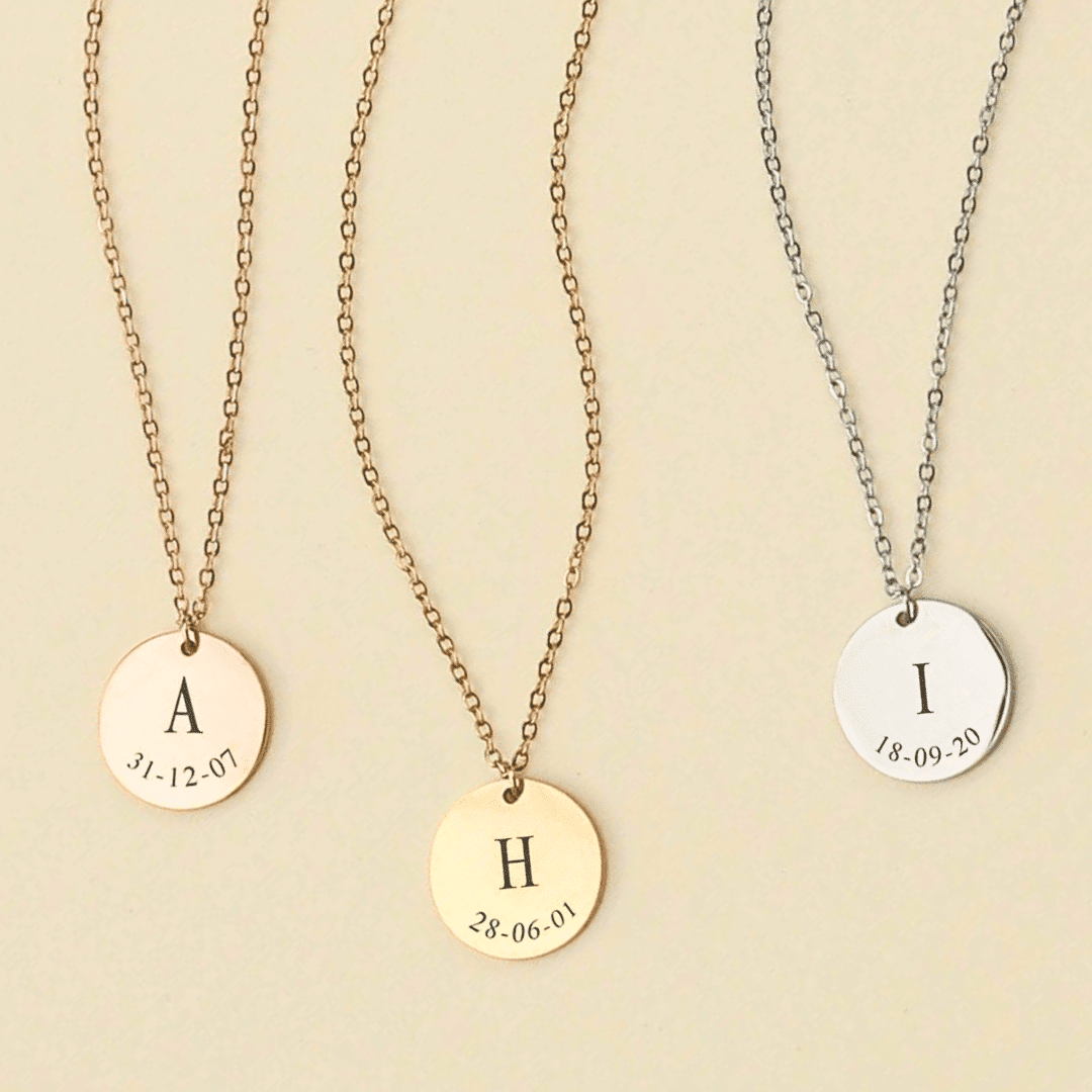 Trendy initial hot sale necklace