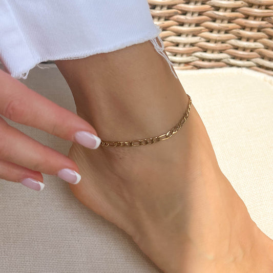 CLASSIC FIGARO CHAIN ANKLET