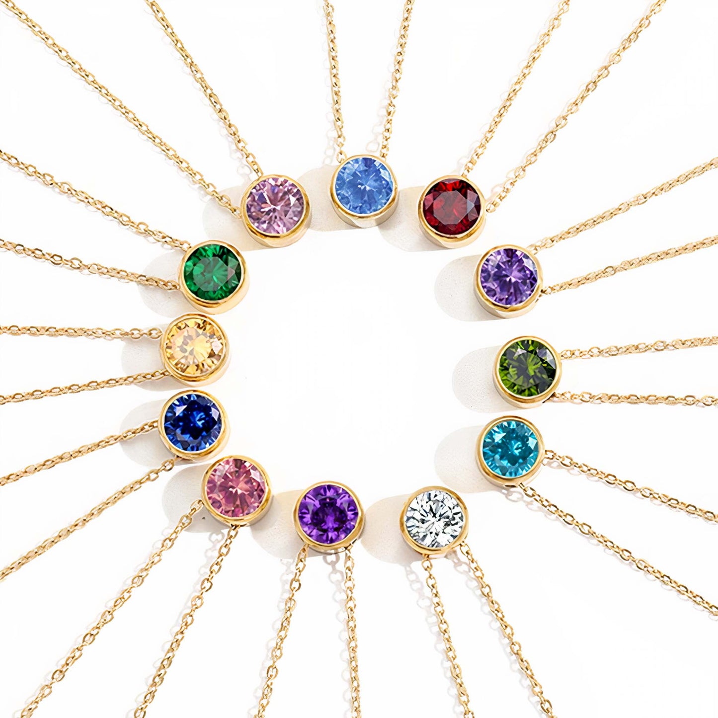 BIRTHSTONE PENDANT NECKLACE