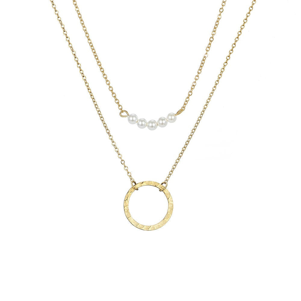 DAINTY CRYSTAL GOLD PLATED NECKLACE SET - Ora Gift