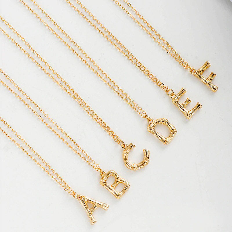 VINTAGE INITIAL NECKLACE