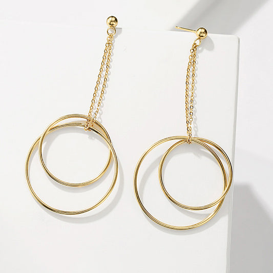 DOUBLE CIRCLE EARRINGS