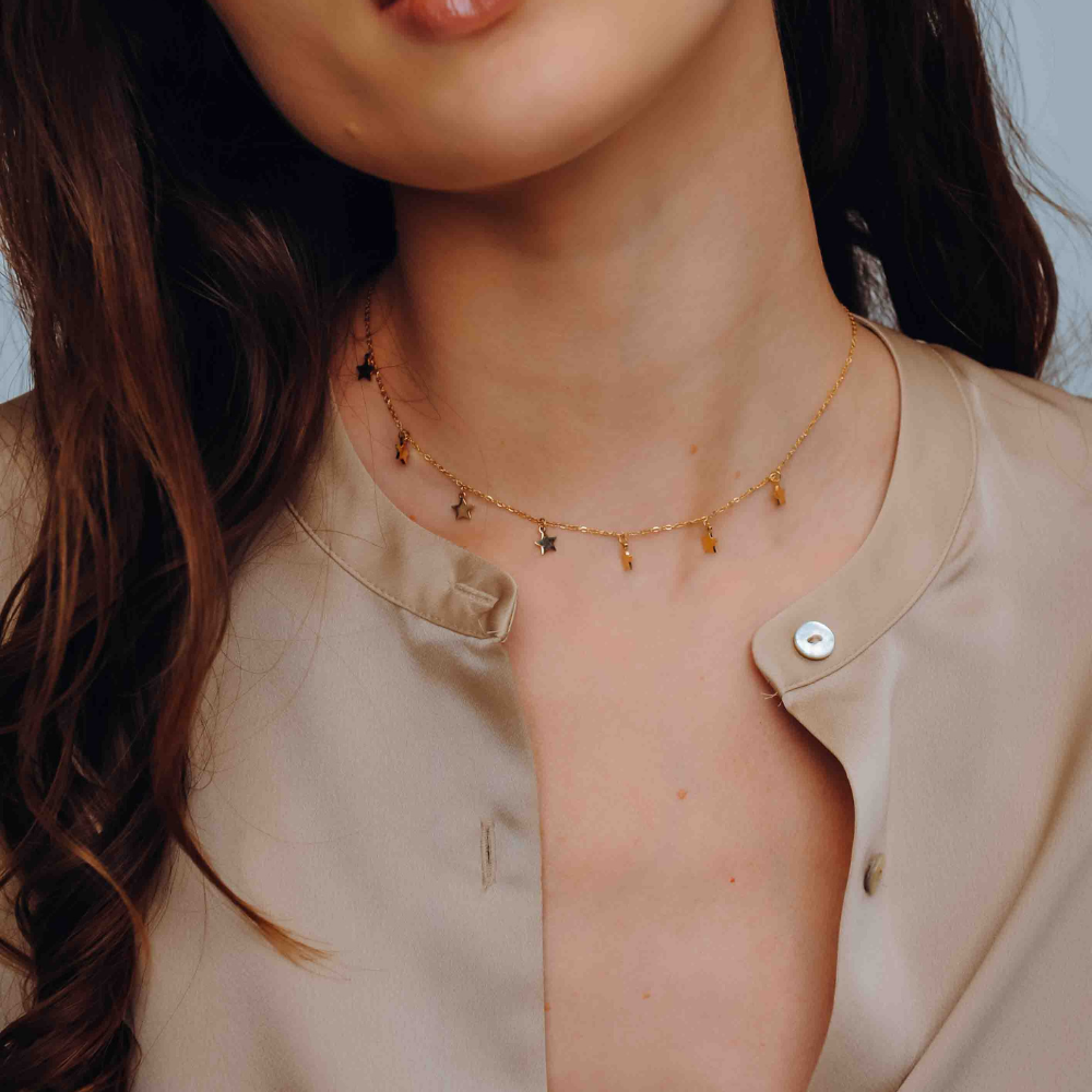 STARS CHOKER NECKLACE