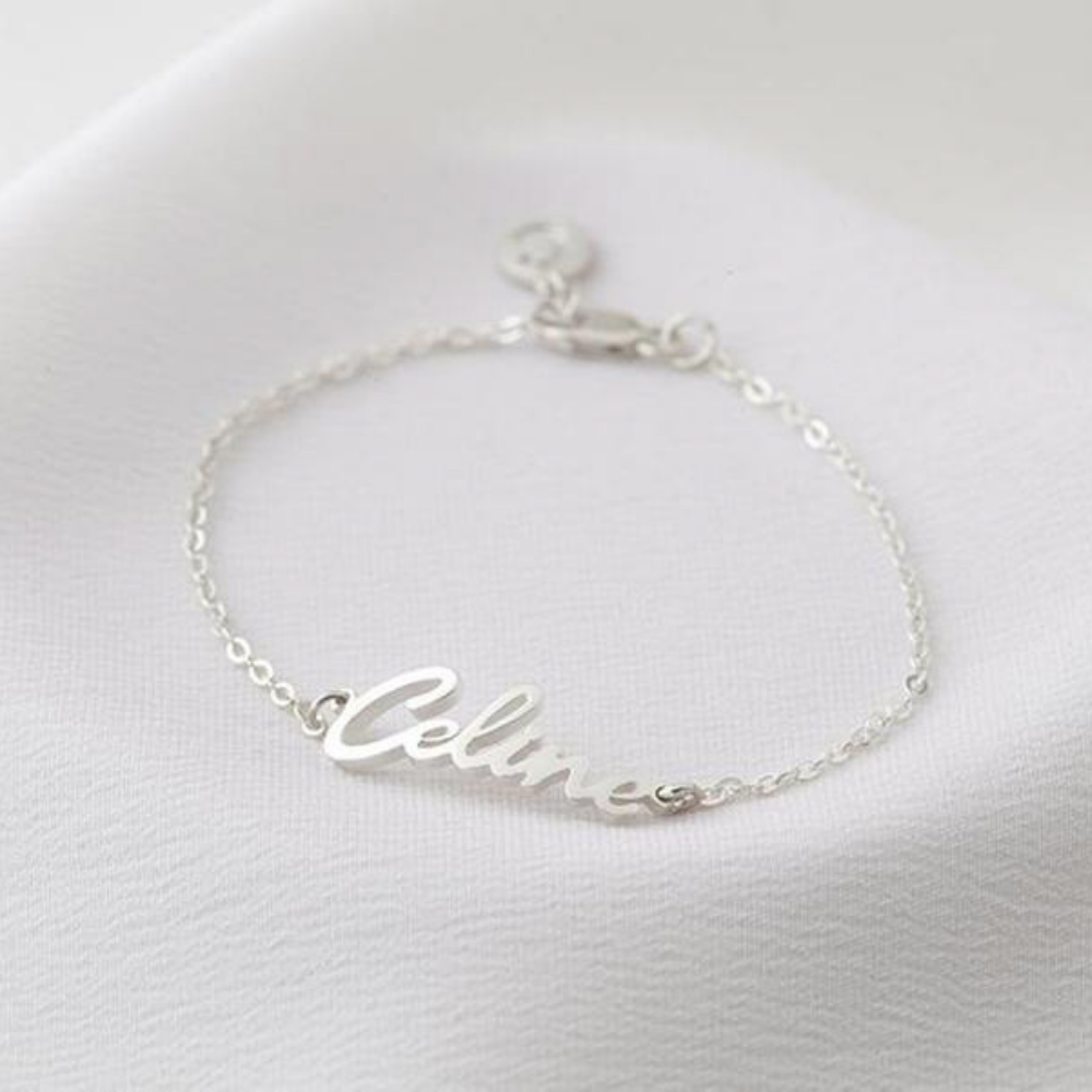 Personalized Name Bracelet and Dangle Necklace