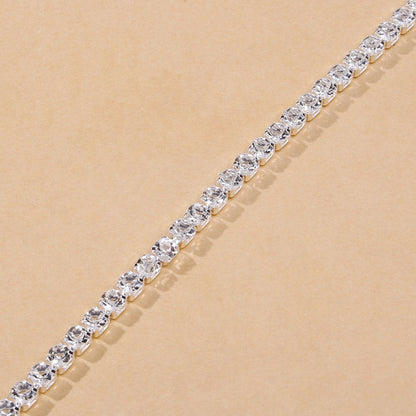 RHINESTONE TENNIS CHAIN ANKLET