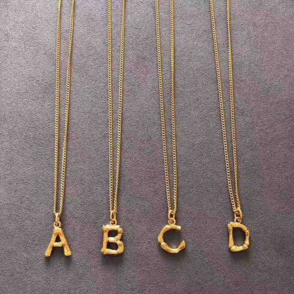 VINTAGE INITIAL NECKLACE