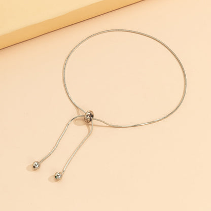 silver anklet