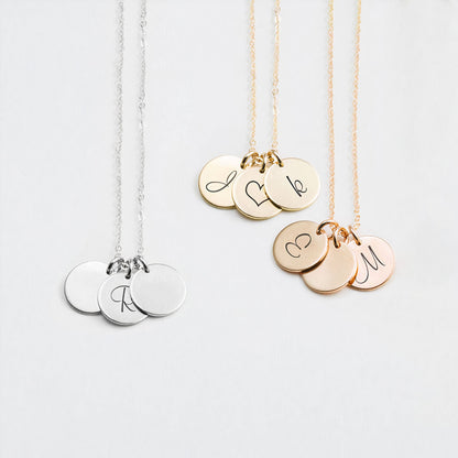 MULTI COIN INITIAL NECKLACE