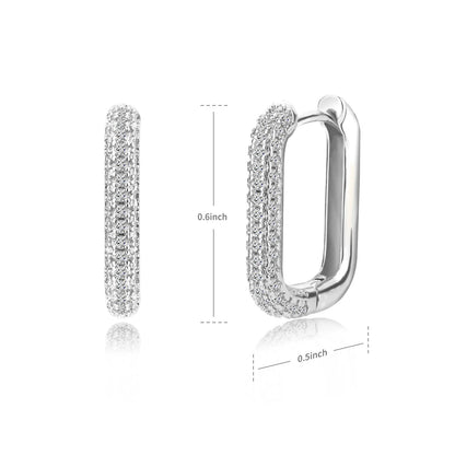 ZIRCON HOOP EARRINGS