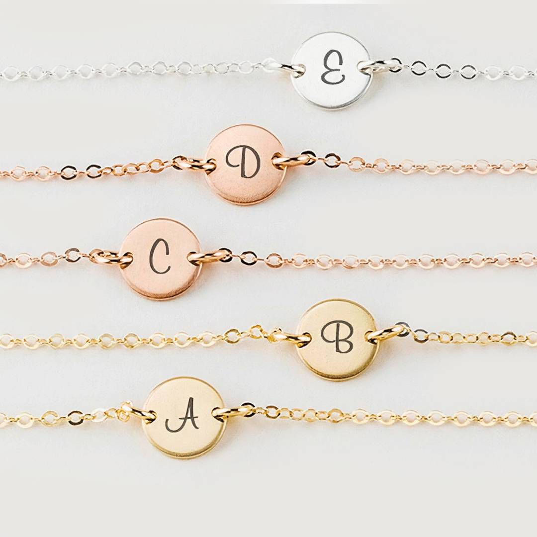 TINY ARTISTIC SCRIPT INITIAL NECKLACE | Ora Gift