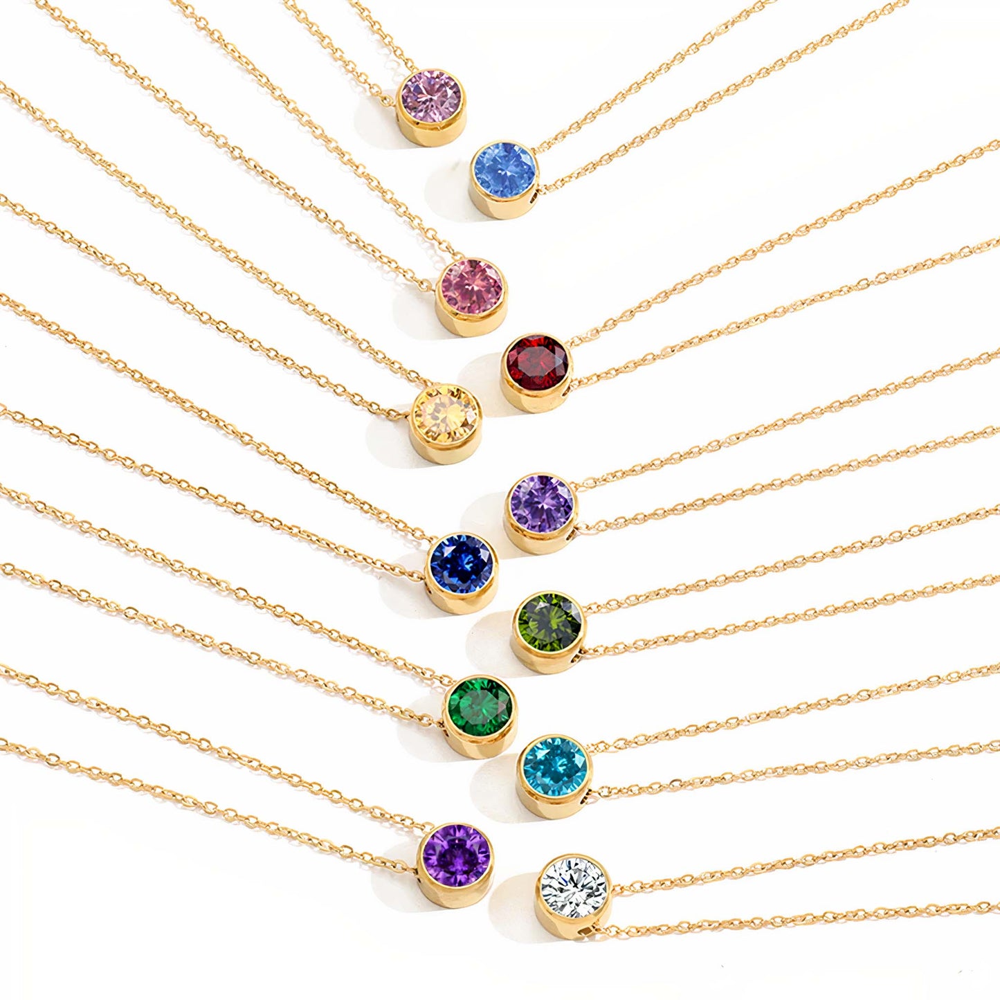 BIRTHSTONE PENDANT NECKLACE