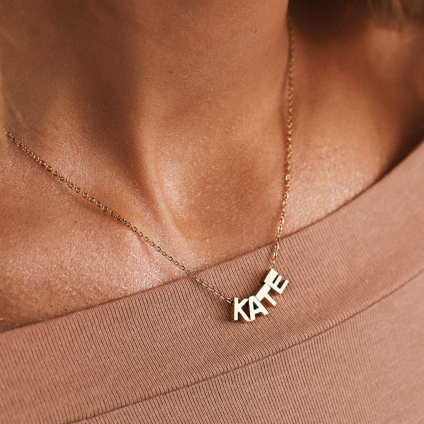 CUSTOM INITIALS STACKABLE NECKLACE