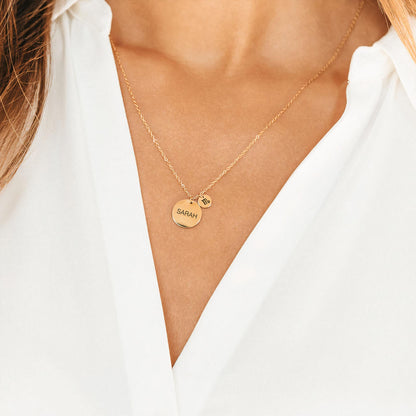 EXCLUSIVE PERSONALIZED DOUBLE COIN NECKLACE