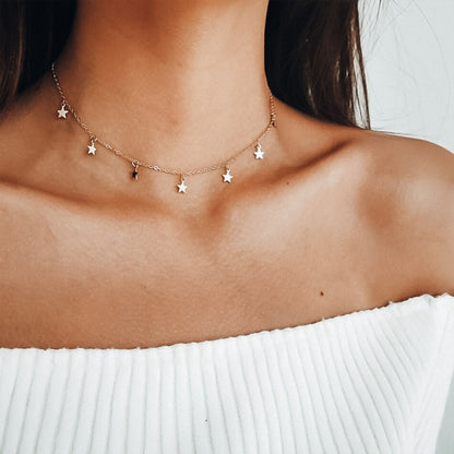 STARS CHOKER NECKLACE