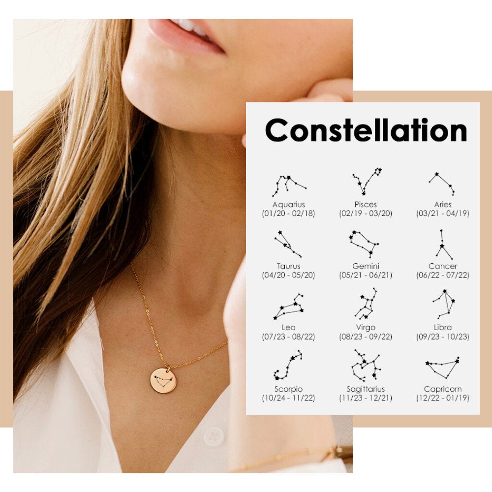 ELEGANT ZODIAC SIGN NECKLACE - Ora Gift