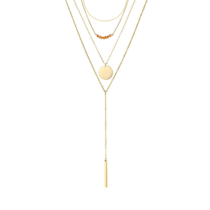 CHARMING MULTI LAYERED GOLD NECKLACE SET - Ora Gift