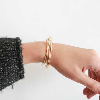 MODERN CUFF GOLD BRACELET - Ora Gift