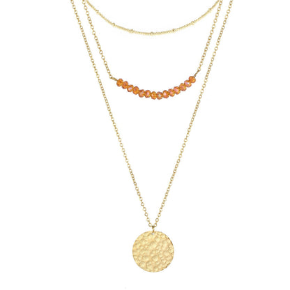 TRIO EXQUISITE LAYERED GOLD NECKLACE SET - Ora Gift