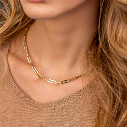 LINK CHAIN GOLD NECKLACE