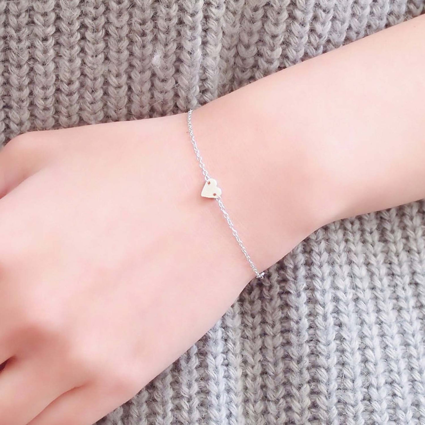 HEART INITIAL BRACELET