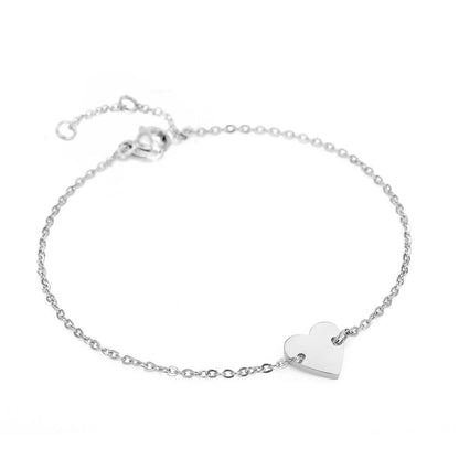 HEART INITIAL BRACELET