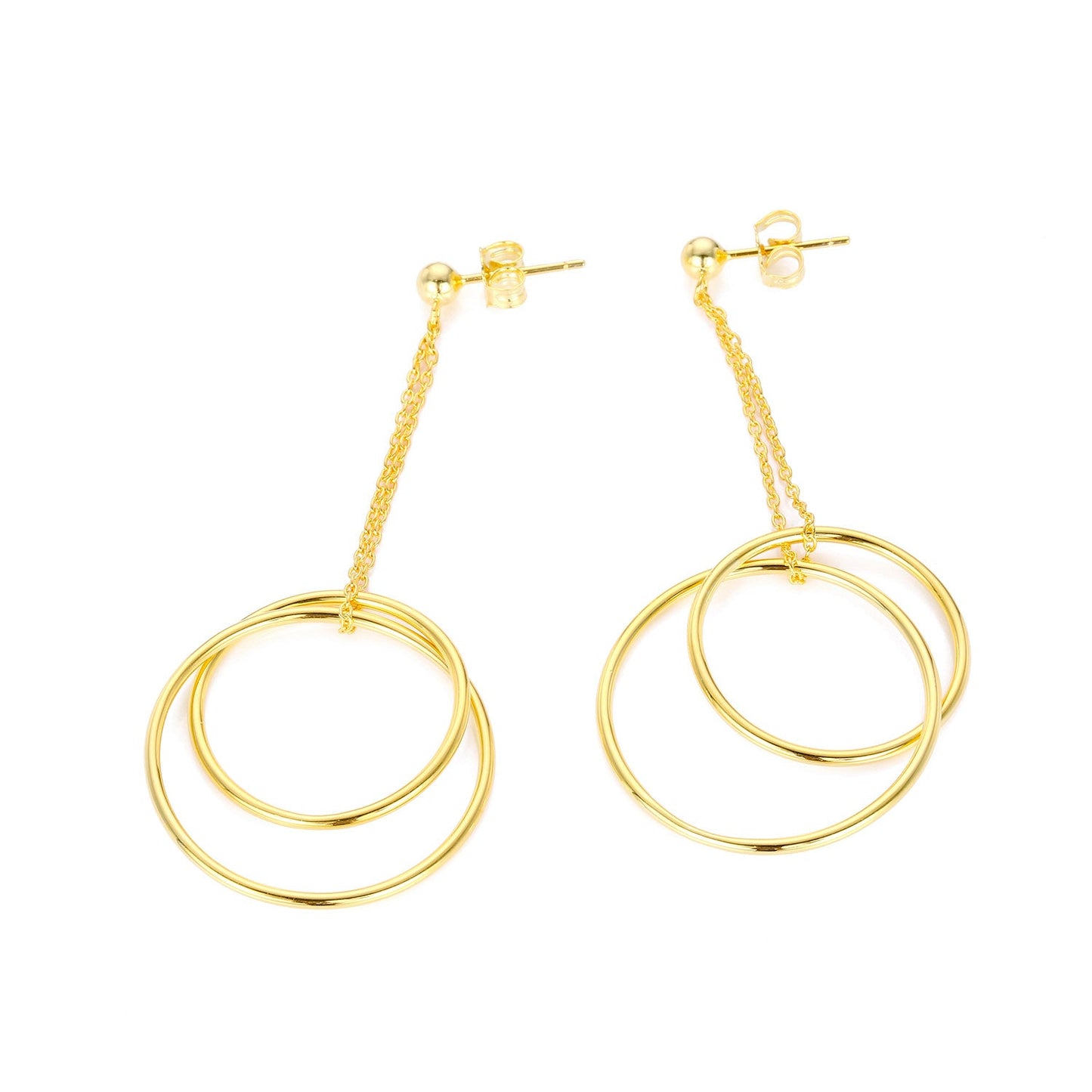 DOUBLE CIRCLE EARRINGS