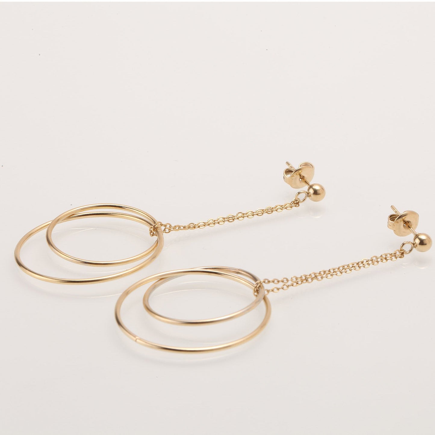 DOUBLE CIRCLE EARRINGS