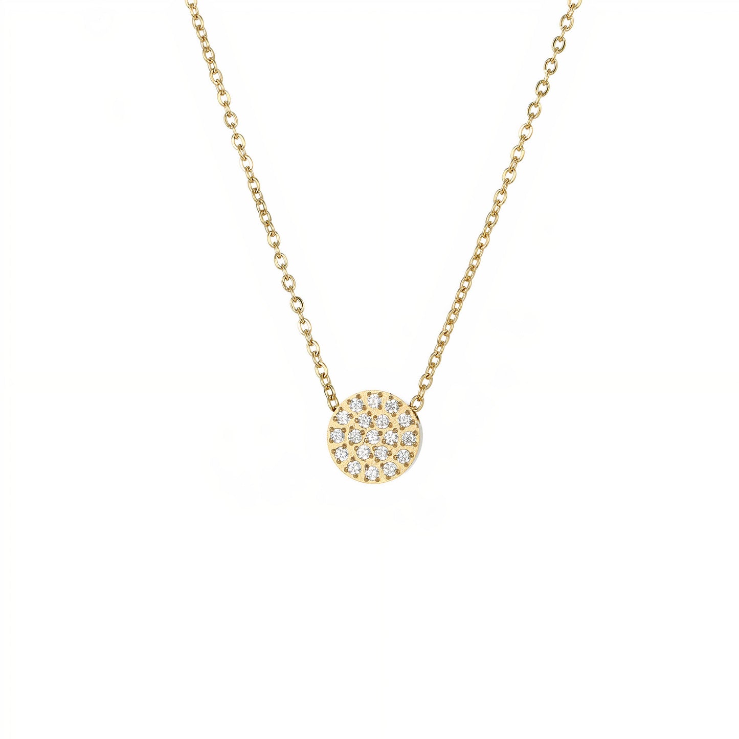 SPARKLING DIAMONDS PENDANT NECKLACE