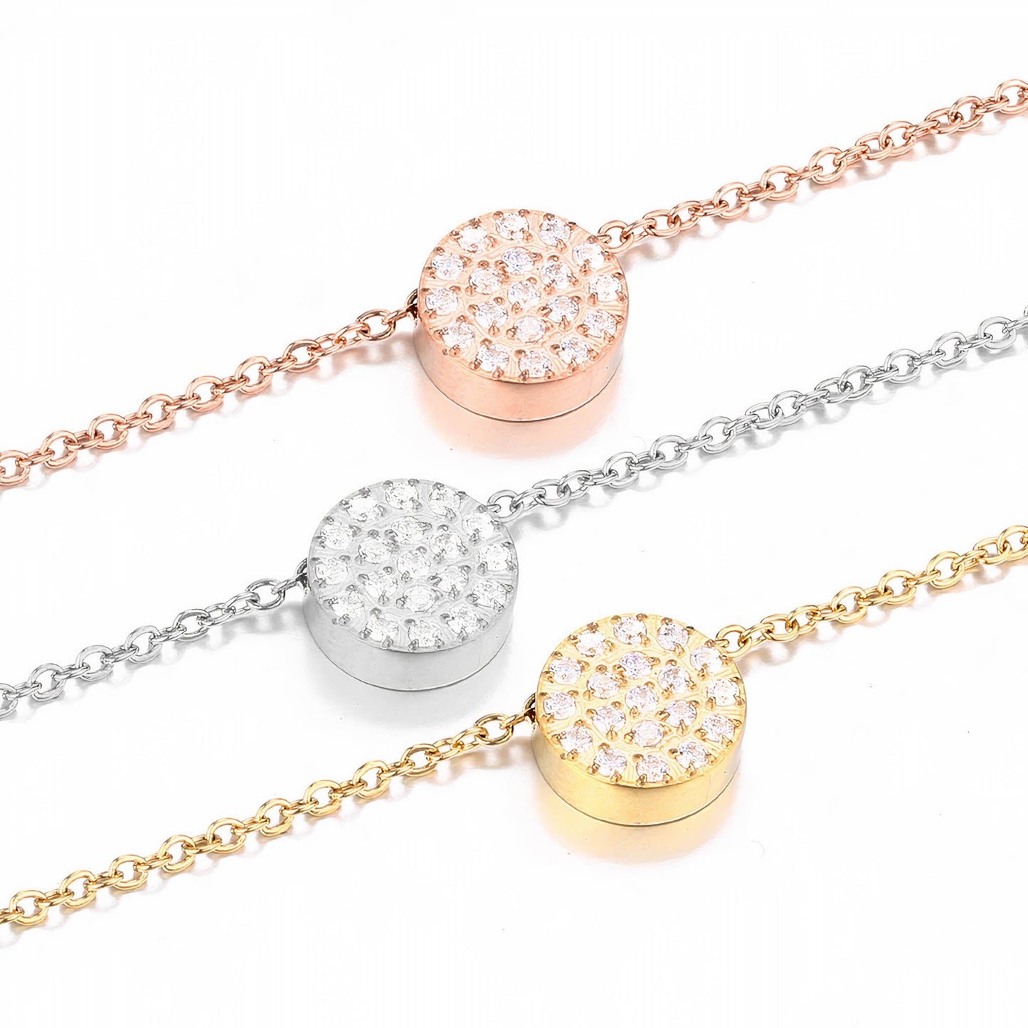 SPARKLING DIAMONDS PENDANT NECKLACE