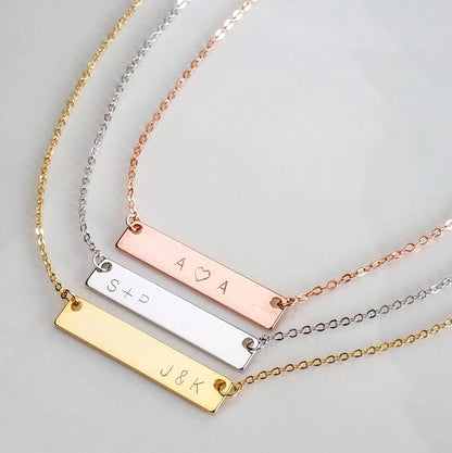 TINY BAR NECKLACE