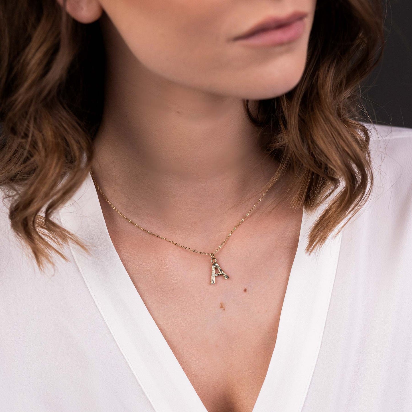 VINTAGE INITIAL NECKLACE