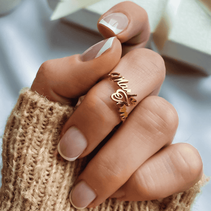 PERSONALIZED NAME RING