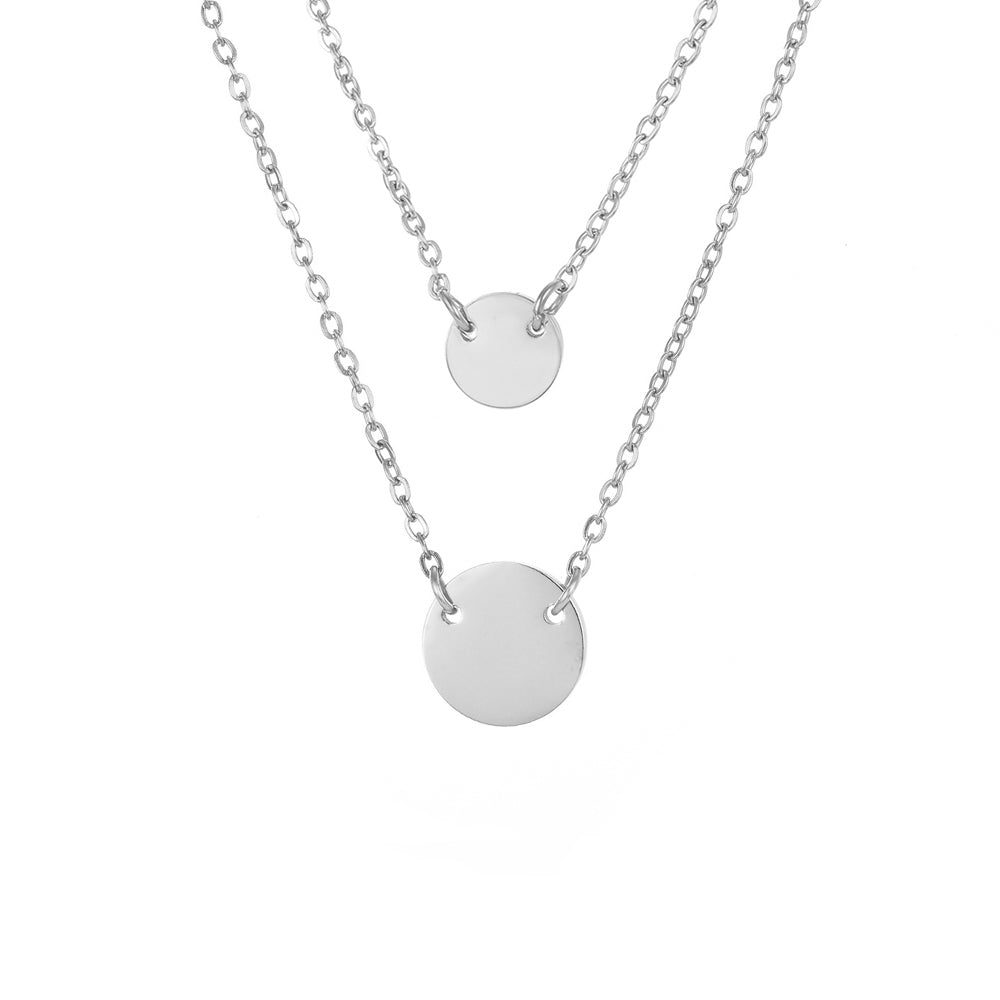 Custom Minimalista Layered Necklace Set | Ora Gift Silver / Yes / Classic by Ora Gift