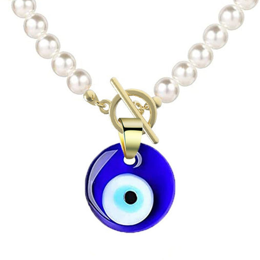 Wholesale Lucky Emo Jewelry Nazar Amulet Black Leather Chain Evil Blue Eye  Pendant Necklace Mal De Ojo Bracelets for Women From m.