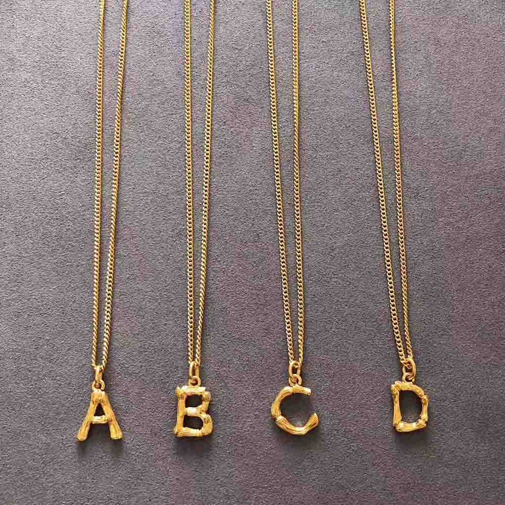 VINTAGE INITIAL NECKLACE
