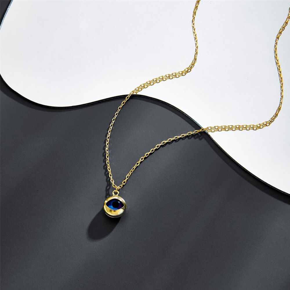 EVIL EYE NECKLACE WOMEN ACCESSORIES GOLD PLATED NECKLACE PENDANT CHARM FASHION WOMEN JEWELRY ACCESSORIES